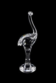 TAF LEBEL SCHAEFER FOR STEUBEN, OSTRICH FIGURE