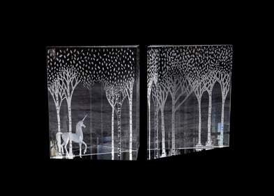 JANE OSBORN SMITH FOR STEUBEN 'ENCHANTED UNICORN'