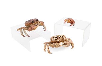 JAY STRONGWATER, GROUP OF THREE CRAB BOXES