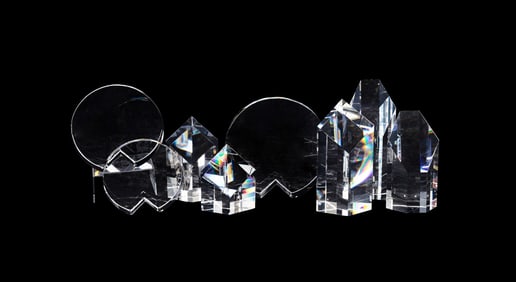 HOYA, EIGHT CRYSTAL TROPHY BLANKS