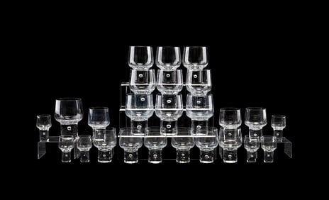 KOSTA-BODA, 25-PIECE 'MAMBO' GLASS STEMWARE SET