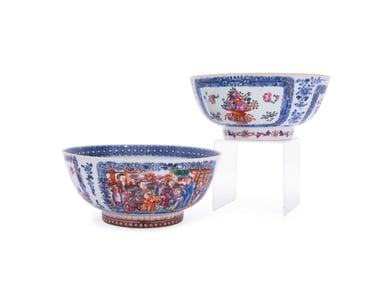 TWO 18TH C. CHINESE EXPORT BOWLS