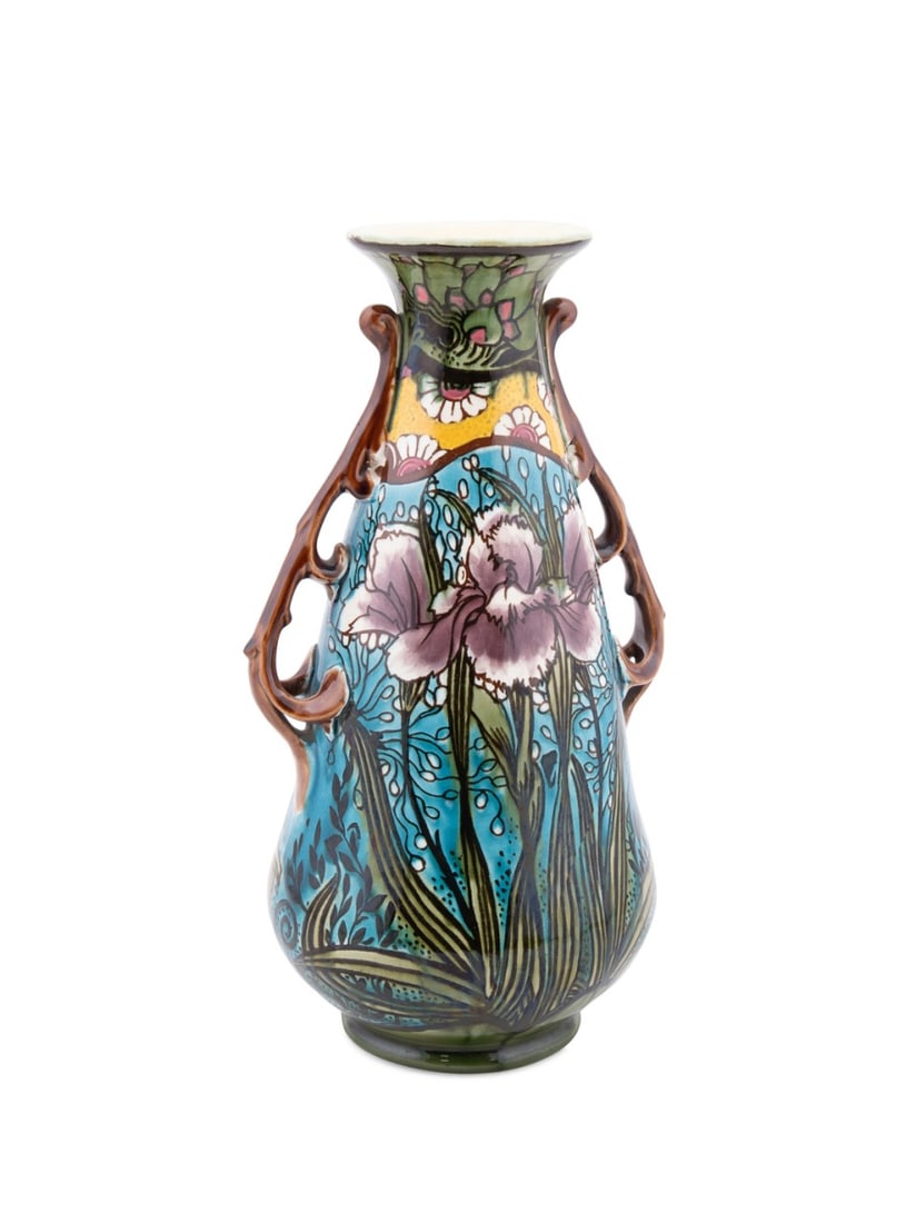 MINTON SECESSIONIST WARE IRIS VASE, C. 1905 (1 of 7)