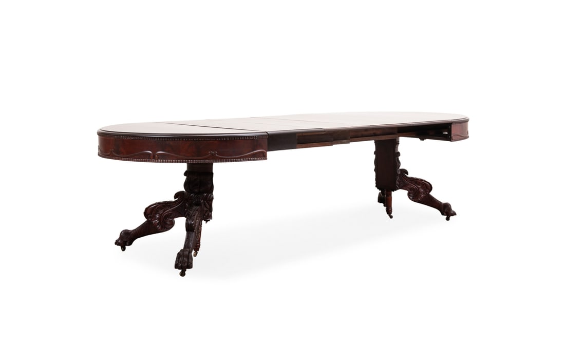 AMERICAN EMPIRE STYLE EXTENDING DINING TABLE (1 of 8)