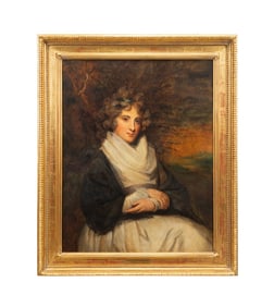 19TH C. PORTRAIT OF A LADY, FOLLOWER OF MASQUERIER