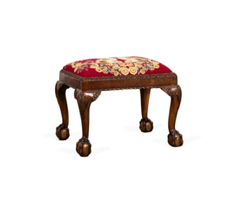 GEORGE III MAHOGANY FOOT STOOL