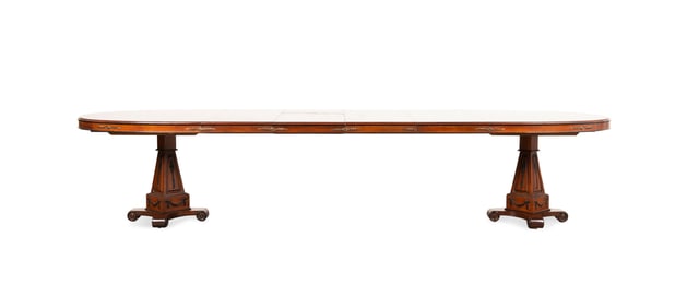 REGENCY STYLE DINING TABLE & FOUR LEAVES