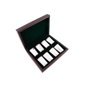 MARK SCEARCE, 8 LBJ STERLING MINT JULEPS IN CASE