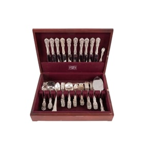REED & BARTON 'FRANCIS I' STERLING FLATWARE FOR 10