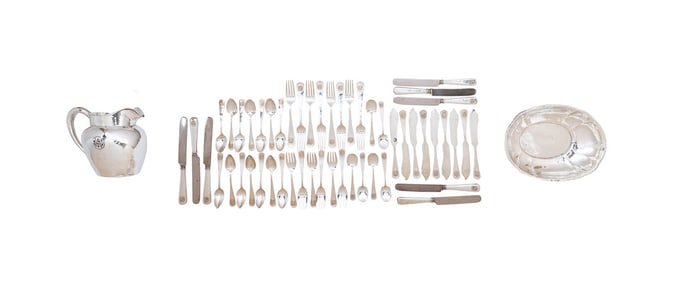 LEBOLT & CO. ARTS & CRAFTS FLATWARE SERVICE FOR 6