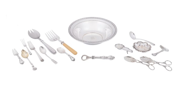 15 PIECE COLLECTION OF SILVER TABLEWARE