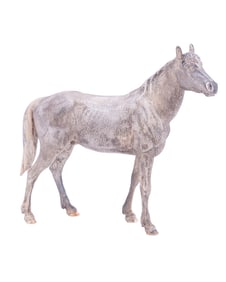 ELIZABETH II STERLING SILVER HORSE SCULPTURE