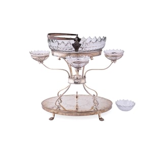 GEORGE III IRISH SILVER EPERGE CENTERPIECE, 1802