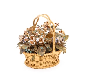 JANE HUTCHESON ENAMEL FLORAL ARRANGEMENT