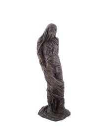 ALDO LANDWEHR, DRAPED MALE BRONZE FIGURE, 1996
