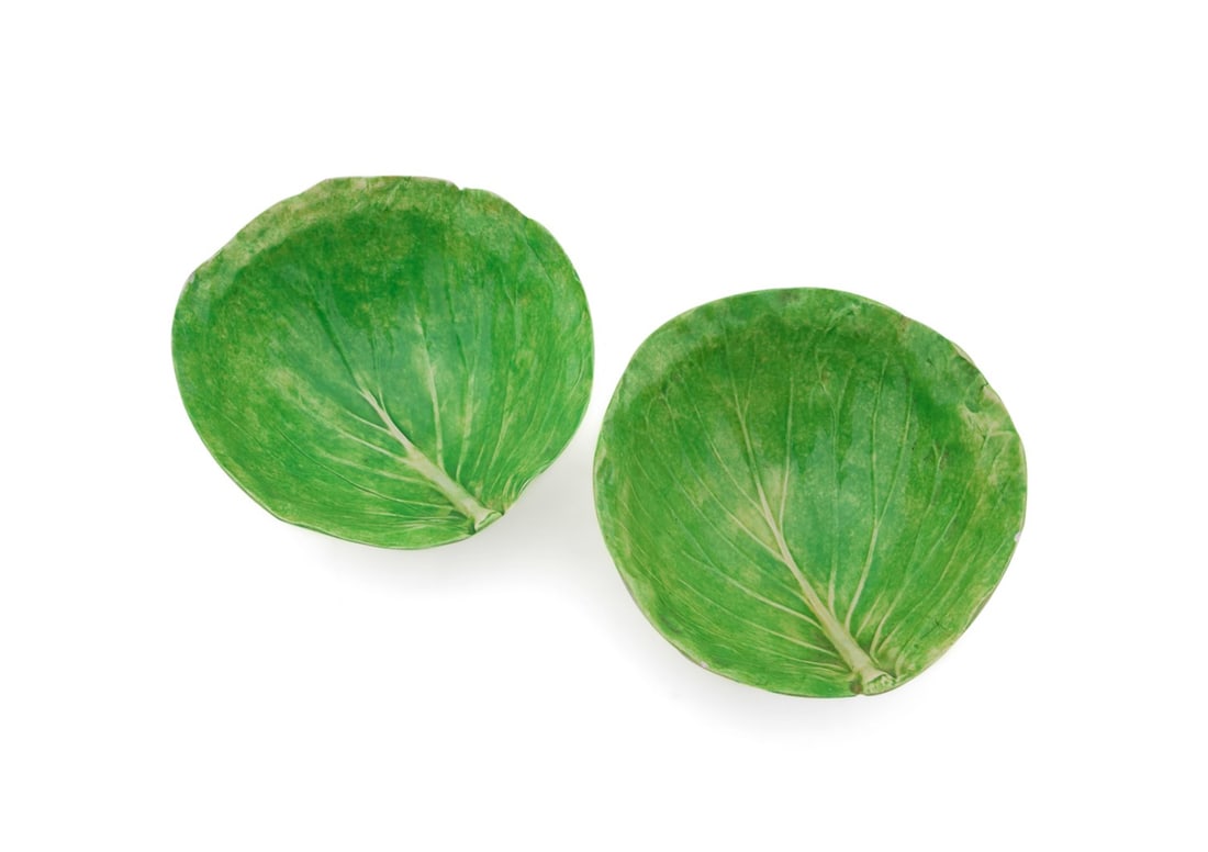DODIE THAYER FOR AU BON GOUT, 2 LETTUCE BOWLS (1 of 9)
