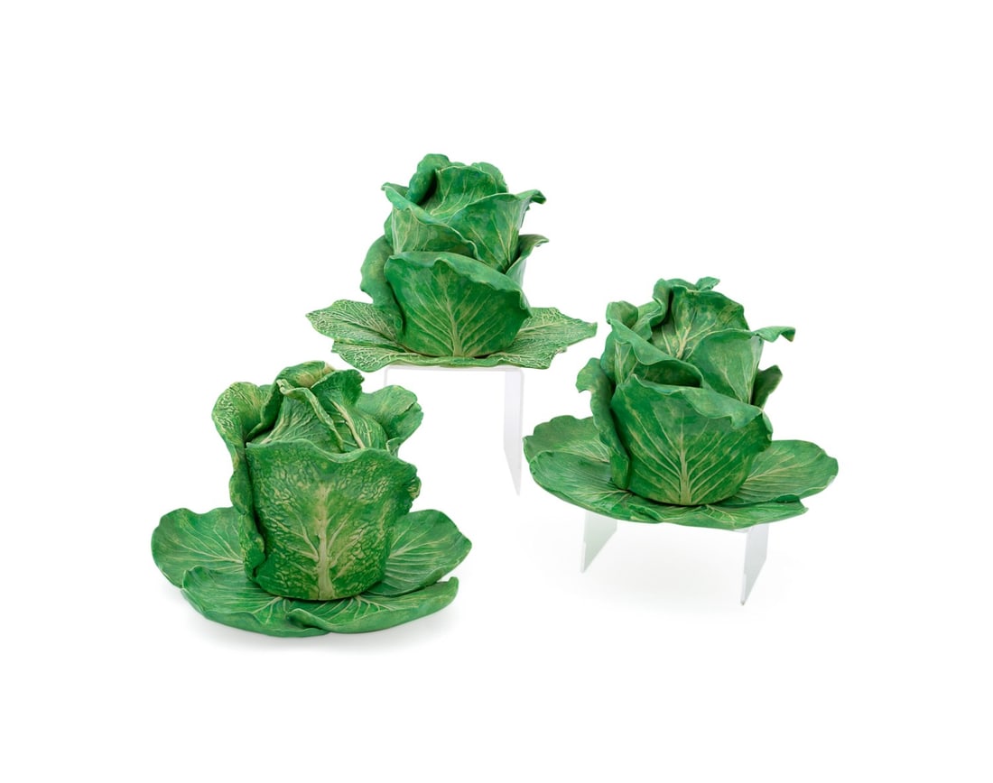 DODIE THAYER FOR AU BON GOUT, 3 LETTUCE SERVERS (1 of 11)