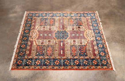 LARGE HAND-WOVEN AFGHAN SERAPI RUG