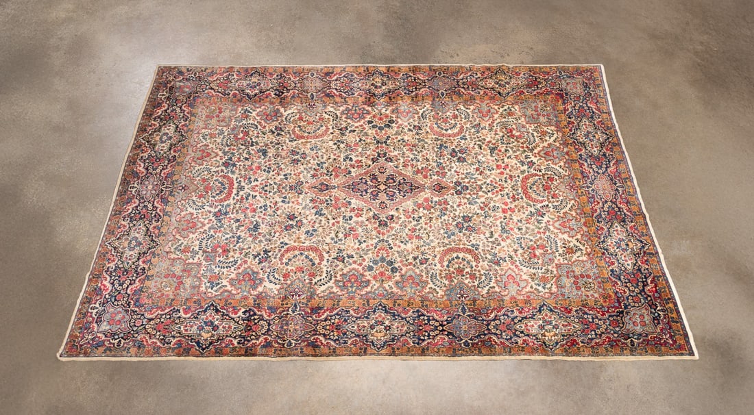 ROOM SIZE HAND-WOVEN PERSIAN KERMAN RUG (1 of 4)