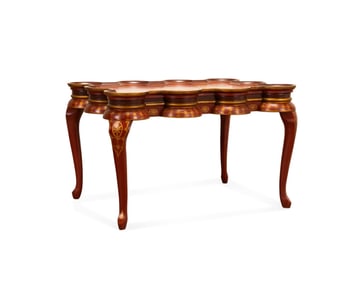 QUEEN ANNE STYLE CHINOISERIE COCKTAIL TABLE