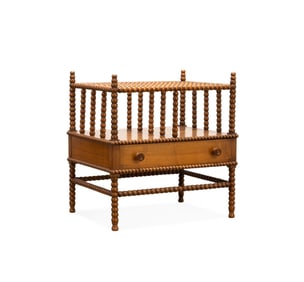 VICTORIAN STYLE BOBBIN TURNED MAGAZINE RACK