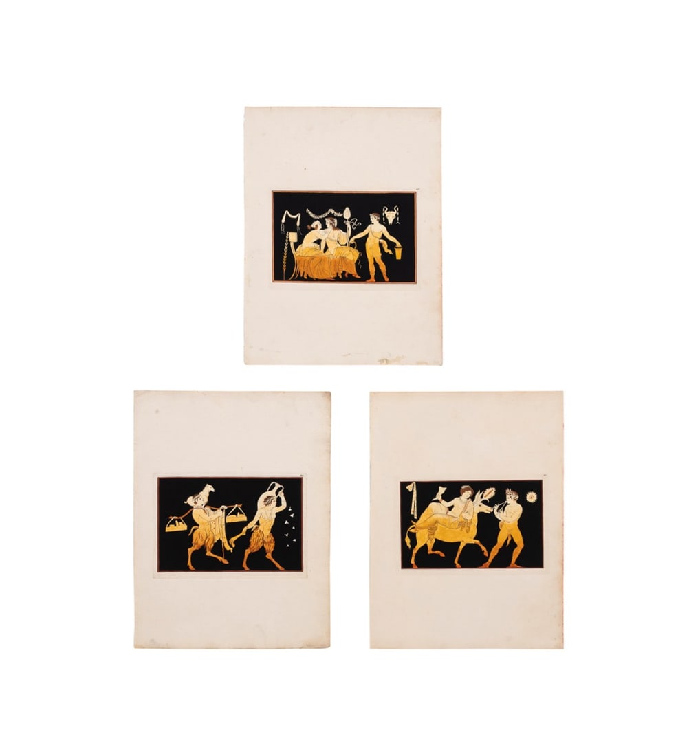 3 PIECES WILLIAM HAMILTON CLASSICAL ENGRAVINGS (1 of 8)