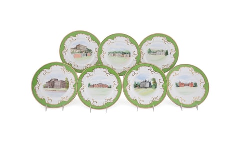 BRITISH NATIONAL TRUST, 7 STATELY HOMES PLATES