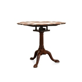 19TH C. CHIPPENDALE STYLE MAHOGANY SUPPER TABLE