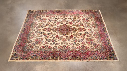 LARGE HAND-WOVEN PERSIAN KERMAN RUG