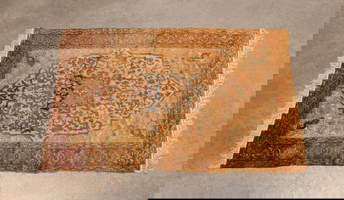 HAND-WOVEN TURKISH HEREKE SILK RUG