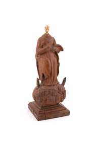 BLESSED VIRGIN MARY SANTOS WITH DOLL'S HEAD