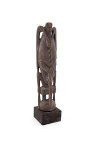 PAPUA NEW GUINEA, SMALL WOOD ANCESTOR FIGURE