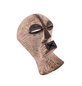 AFRICAN DRC KIFWEBE POLYCHROME MASK