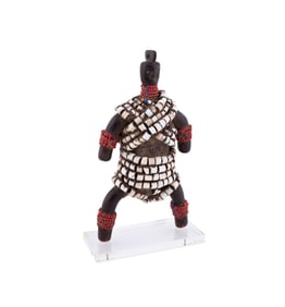 AFRICAN NAMJI BEADED & WOOD FERTILITY DOLL