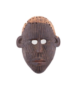 NIGERIAN IGBO STYLE CARVED WOOD DANCE MASK