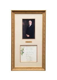 WARREN G. HARDING AND 10 CABINET MEMBERS, SIGNED