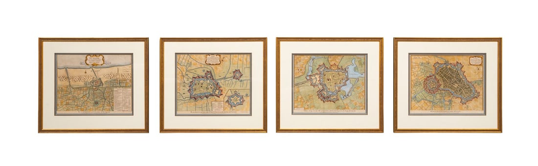 4 JAMES BASIRE PLAN ENGRAVINGS, HISTORY OF ENGLAND (1 of 13)