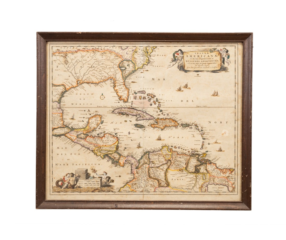 NICOLAS VISSCHER INSULAE AMERICANAE IN OCEANO (1 of 7)