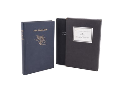 TWO JFK BOOKS EACH SIGNED BY A KENNEDY