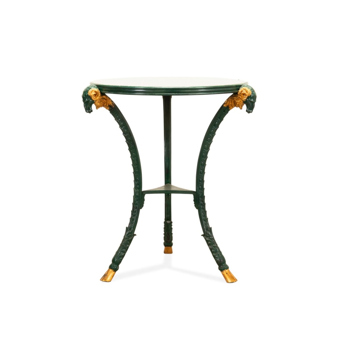 ITALIAN MARBLE TOP EMPIRE STYLE GUERIDON TABLE (1 of 6)