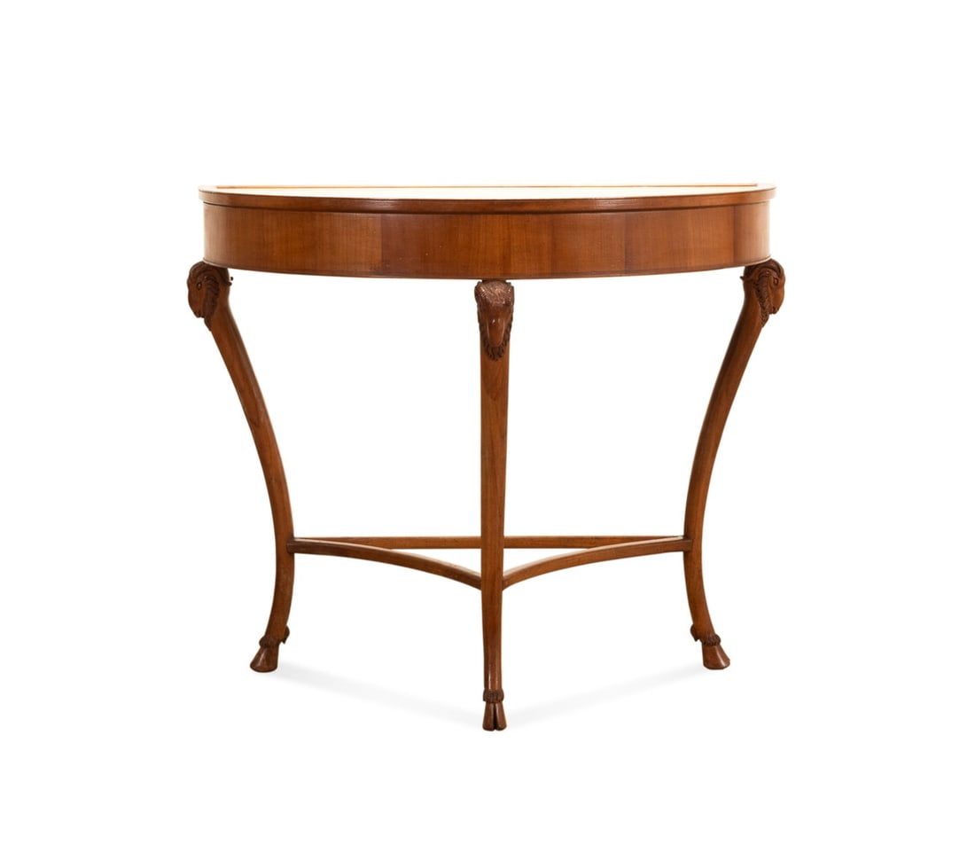 LEONE CEI NEOCLASSICAL STYLE DEMILUNE CONSOLE (1 of 8)