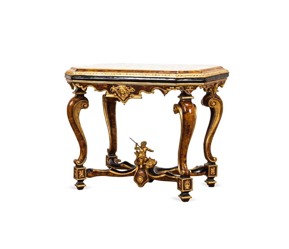 NAPOLEON III STYLE PIETRA DURA SALON TABLE (1 of 7)