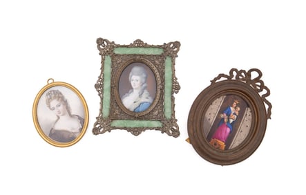 CONTINENTAL SCHOOL, THREE MINIATURE PORTRAITS