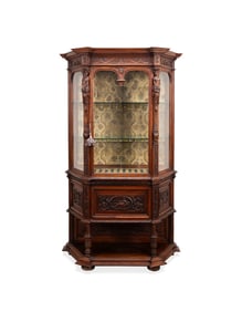 FRENCH RENAISSANCE REVIVAL WALNUT CABINET