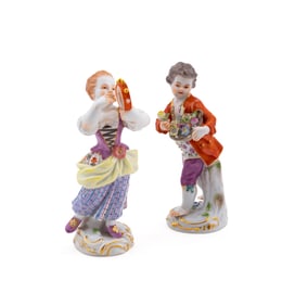 KAENDLER FOR MEISSEN, PAIR OF CHILDREN FIGURINES