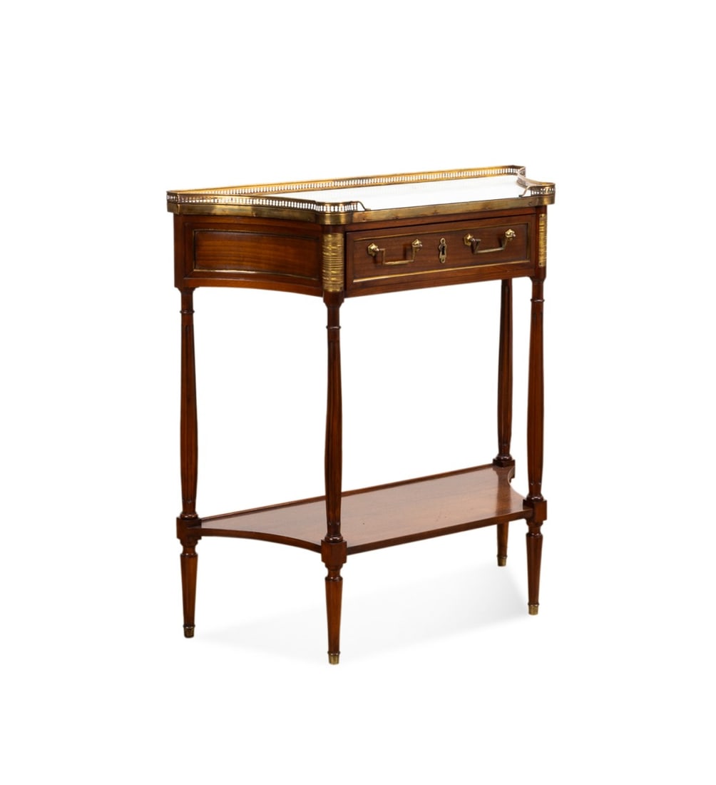 LOUIS XVI STYLE MAHOGANY CONSOLE DESSERTE (1 of 7)