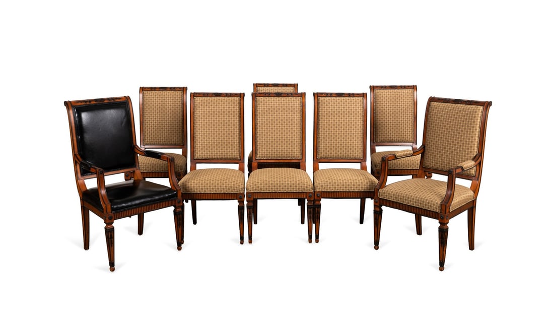 SET OF 8 LOUIS XVI STYLE DINING CHAIRS (1 of 4)