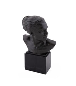 LUCIEN GILBERT 'JEAN MERMOZ', ART DECO BRONZE BUST