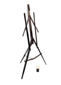 19TH C. FRENCH PAINTER'S EASEL GADGET CANE