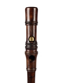 AMERICAN FIELD MICROSCOPE GADGET CANE, C. 1870